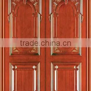 Exterior Double Solid Wood Door thumbnail-1