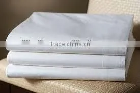 Soft and Comfortable 80s Combed Cotton Plain White Sateen Hotel Bedding Linens thumbnail-1