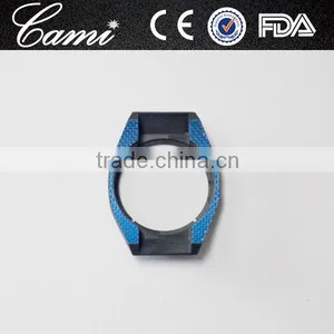 Low MOQ Blue 3D Carbon Fiber Watch Case and Bezel Insert for Man Watches thumbnail-2