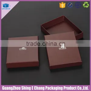 Dark Brown Cardboard Logo Custom Printed Square Gift Hat Box for Wholesale Sale thumbnail-1