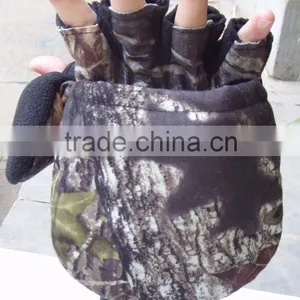 Camouflage Warm Hunting Half Finger Gloves thumbnail-2