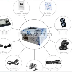 2.0 TFT HD Car DVR With Dual Camera IR Night Vision G-sensor + 120 Wide Angle Lens X2 Remote Control Car Camcorder Quality Choice thumbnail-6