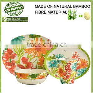 Healthy Life Bamboo Fiber Hot Plates,dishes,bamboo Fiber Tableware Set thumbnail-1