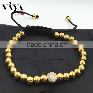 2016 Latest Fashion Beaded Wrap Steel Beads Wrist Bracelet Jewelry thumbnail-4