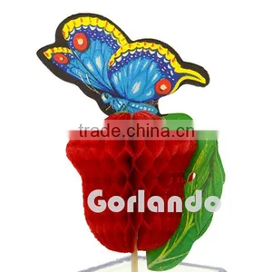 100mm Honeycomb Peacock Design Party Cocktail Decorative Pick for Food thumbnail-2