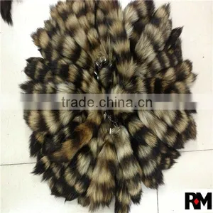 100% Genuine Raccoon Tails Keychain for Bag Accessories thumbnail-6