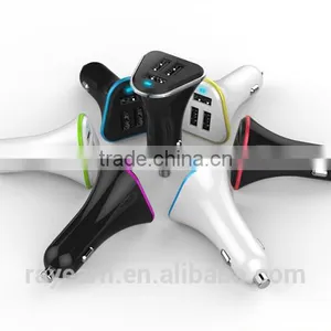 Three USB Port Quick Charge Car Charger For Smart Phones And Tablets With Good Quality And Durability Use thumbnail-1