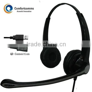 Comfortable Noise-canceling Call Center Usb Headphone thumbnail-3