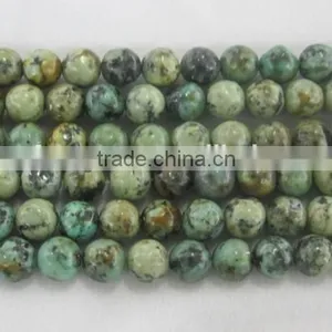 Loose Gemstone Beads African Turquoise 4mm to 14 mm Round Beads for Jewelry Making thumbnail-6