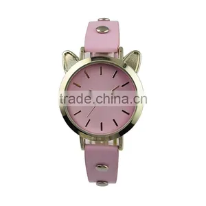 2015 Cute Cat Shape Quartz Watch for Teenage Pretty Little Lady Watches thumbnail-3