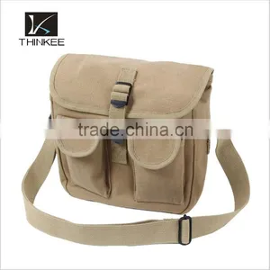 Wholesale Custom Your Logo Travel Canvas Military Shoulder Bag Most Popular thumbnail-2