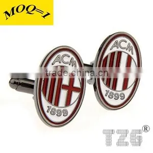 Fashion Stainless Steel Football Team Cuff Link thumbnail-1