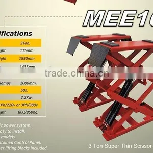 3 Ton Inground Hydraulic Scissor Car Lift thumbnail-3