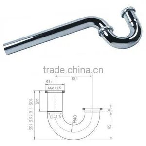 1-1/4" 17-Gauge P-Trap ( Stainless Steel) thumbnail-1