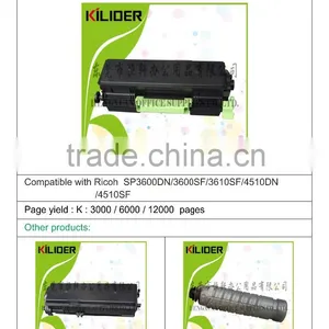 New Premium SP4510 Toner Cartridge Compatibe With RICOH SP3600DN/3600SF/3601SF/4510DN/4510SF thumbnail-2