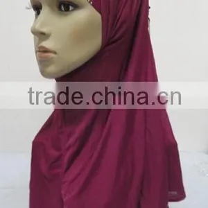 H242 Latest Muslim Hijab Scarf With Flowers on Back thumbnail-1