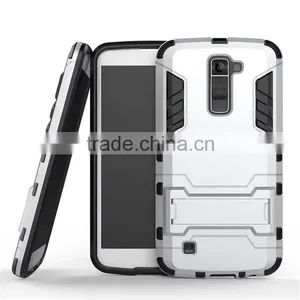 2 in 1 Tough Iron Man Armor Case Cover For LG K10 With Kickstand Case thumbnail-3