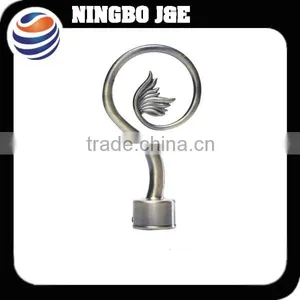 Gunmetal Adjustable Grey Color Curtain Leaf Finial thumbnail-1
