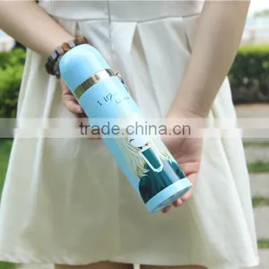Diller Oem 500ml Double Wall Stainless Steel Vacuum Thermos Bullet Flask thumbnail-5
