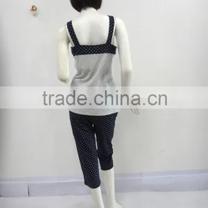 Casual Lovely Wave Point Harness Pajamas Women thumbnail-6