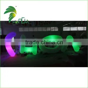 2016 Colorful Custom Decoration Inflatable Figure Model / Decoration Giant Inflatable Letters Lighting For Advertising thumbnail-6