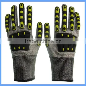 CE EN388 13g Seamless HPPE Knitted Cut Resistance Nitrile Impact Oil & Gas Gloves for Aluminium Industry thumbnail-3