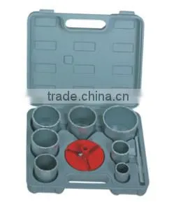 9Pcs Tungsten Carbide Gritted Hole Saw Kit thumbnail-1