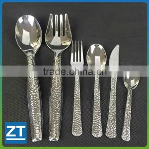 Disposable Plastic Silver Plated Tableware thumbnail-1