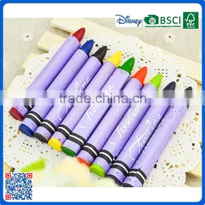 New Arrival 9 Colors Paper Wrap Crayons for Drawing thumbnail-1