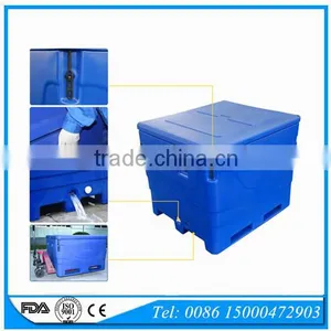 1000L Rotational Mold Plastic Marine Cooler for Fish Storage & Transportation thumbnail-1
