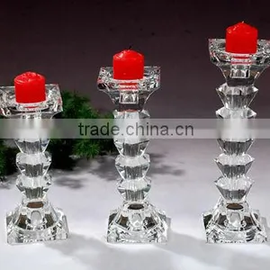 Clear Crystal Candle Holders For Wedding Centerpieces In Gifts & Crafts thumbnail-1