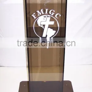 Detachable Modern Wholesale Customized Cheap Acrylic Podium/acrylic Pulpit/acrylic Lectern Stand Shenzhen Factory thumbnail-3