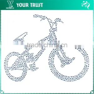 Silver Aggressive Flying Eagle Hot Fix Motif Iron On Rhinestone Transfer thumbnail-4