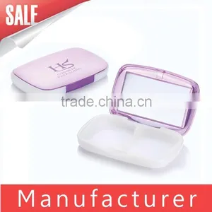 Custom 2 Color Cosmetic Compact Powder Empty Boxes With Mirror thumbnail-1