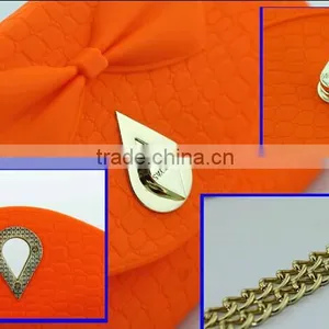 2014 Hot Sell Fashion Colorful Sell Silicone Single Shoulder Bag thumbnail-4