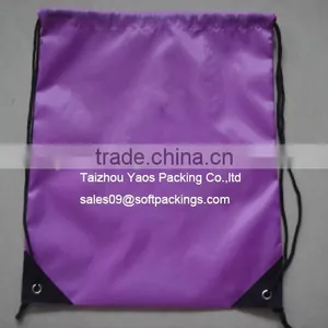 Customized Printed Promotional Drawstring Bag, Polyester String Bag thumbnail-1