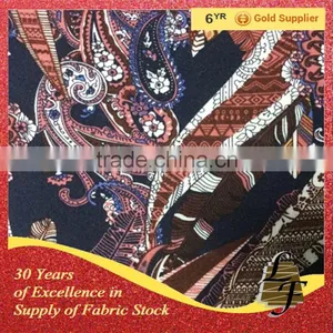 Stock Woven Cotton Rayon Printed Fabric Wholesale thumbnail-3