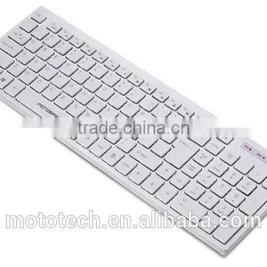 K138 Latest White Mini Wired Slim Ergonomic Keyboard With Multi-media Key thumbnail-3