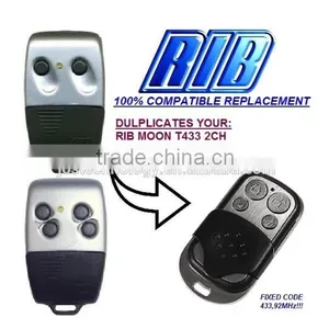 For RIB MOON T433 2CH, RIB MOON T433 4CH Universal Remote Control Replacement 433,92MHZ FIXED CODE thumbnail-1