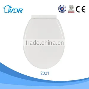Elongated Slow Closing Hinge European Style Toilet Seat thumbnail-1
