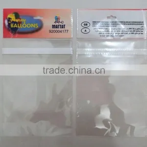OPP Header Card Packaging Bag For Balloons With Super Blue thumbnail-4