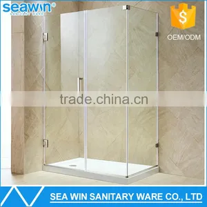 Freestanding Bathroom Frame Less Portable Complete Clear 10mm Tempered Glass Corner Shower Enclosure Sex Shower Room Furniture thumbnail-1