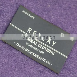 Customized Garment Brand Woven Label/Neck Label/Main Label For Clothing thumbnail-1