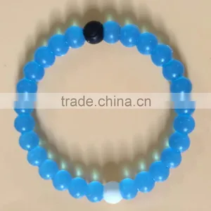 Hot Selling Jewelry String Color Silicone Bead Bracelets thumbnail-3