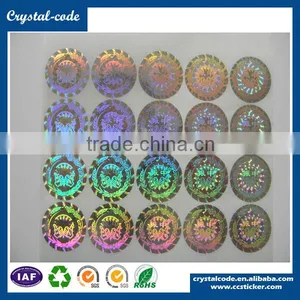 Encryption Technology Dot Matrix Glossy Varnish Hologram Printing Heat Sensitive 3D Hologram Label thumbnail-2