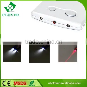With Laser Light Card Lamp 3 LED Flashlight Plastic Led Business Card Light thumbnail-1