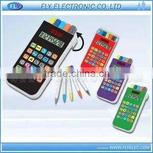 8 Digit Solar Calculator With Pen Set thumbnail-1