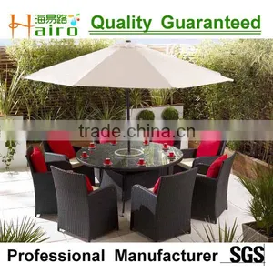 Outdoor Rattan Dining Table and Chairs thumbnail-1