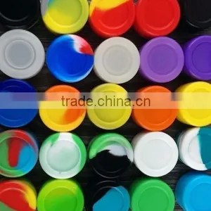 Colorful Silicone Insert Healthy Silicone Wax Jar With Lid Silicone Dab Wax Container Jars Small Silicone Container thumbnail-4