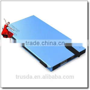 Ultra Thin Metal 5000mah Compact Power Bank Built-in Micro USB Cable thumbnail-1